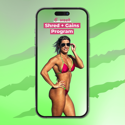 Fierce 6 week Sherd + Gain Program disploying on smartphone